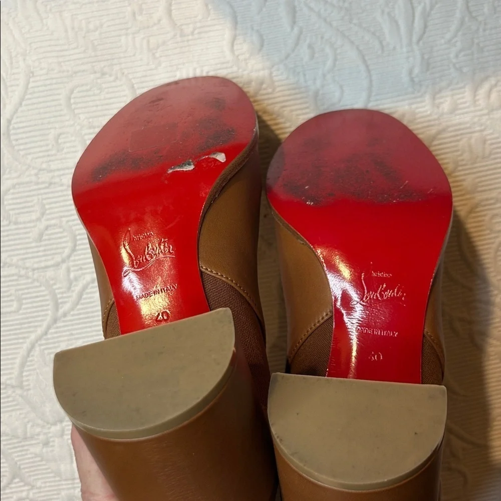 Christian Louboutin  Chelsea Booty 70 Ankle Boots. Worn one time. Size 40/9.5